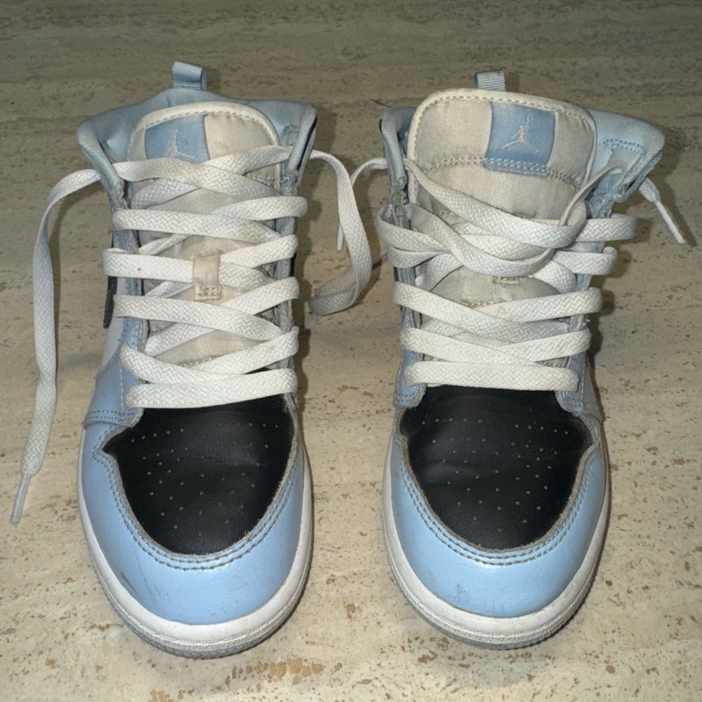 Kids Blue and Black Sneakers